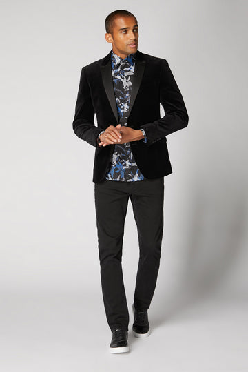 Monte Black Remus Uomo Velvet Jacket 