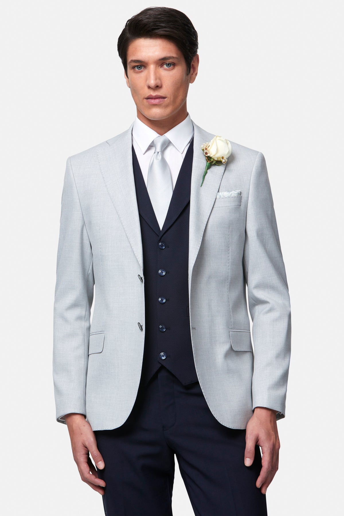 Albert Silver 3PC By Benetti Menswear 