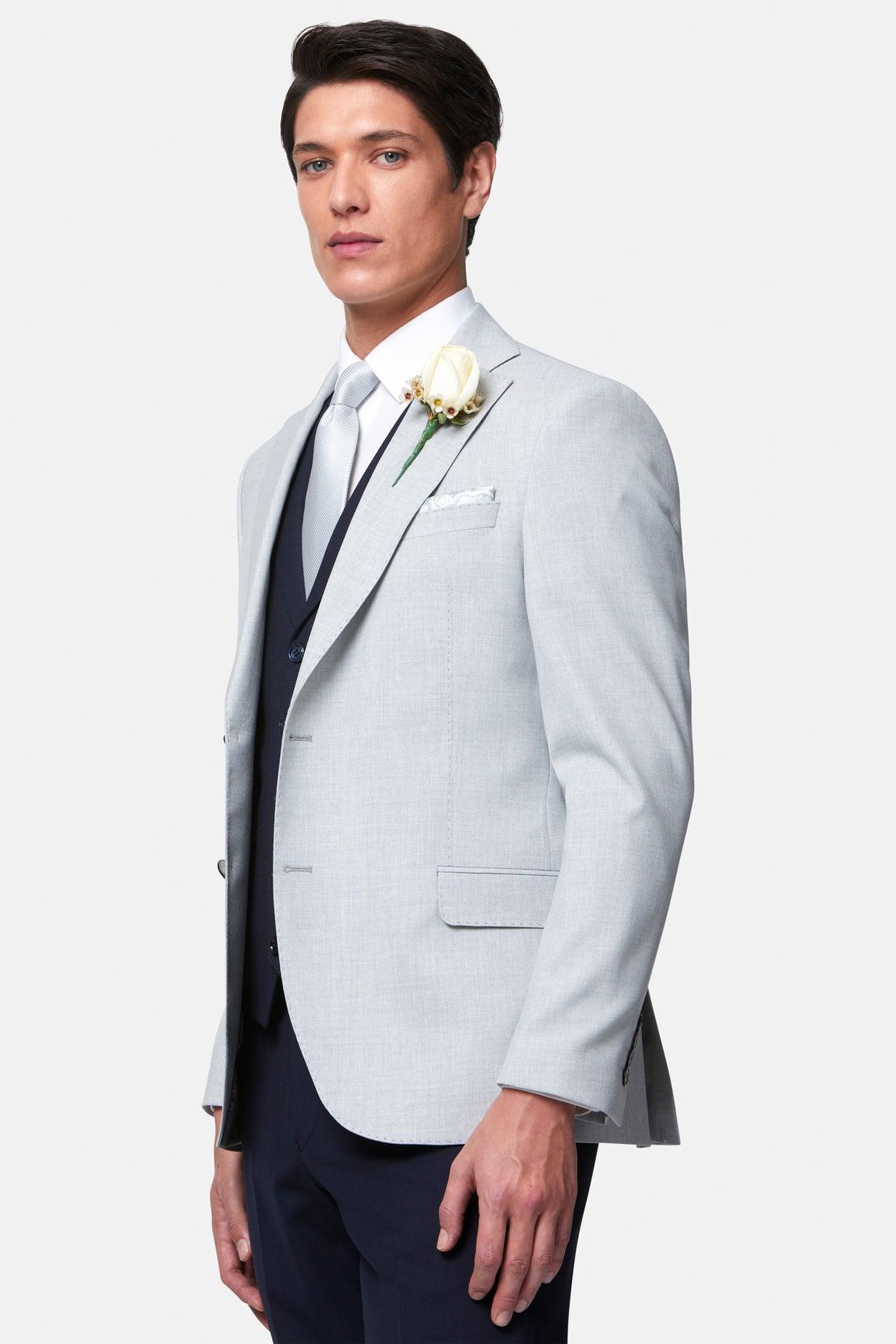 Albert Silver 3PC By Benetti Menswear 