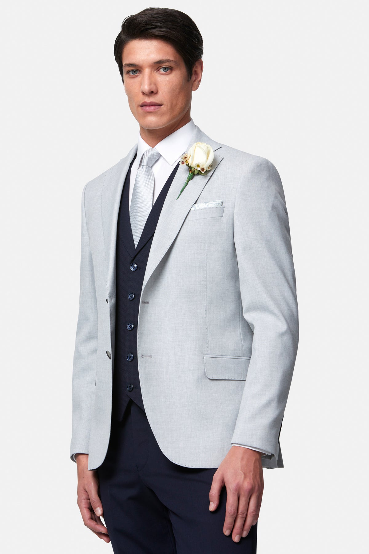 Albert Silver 3PC By Benetti Menswear 