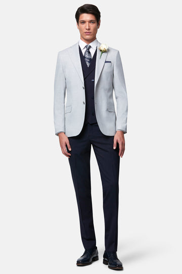 Albert Silver 3PC with DB WC By Benetti Menswear 