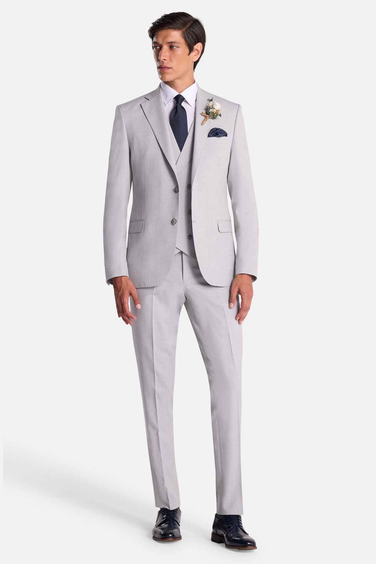 Albert Silver Wedding Suit 