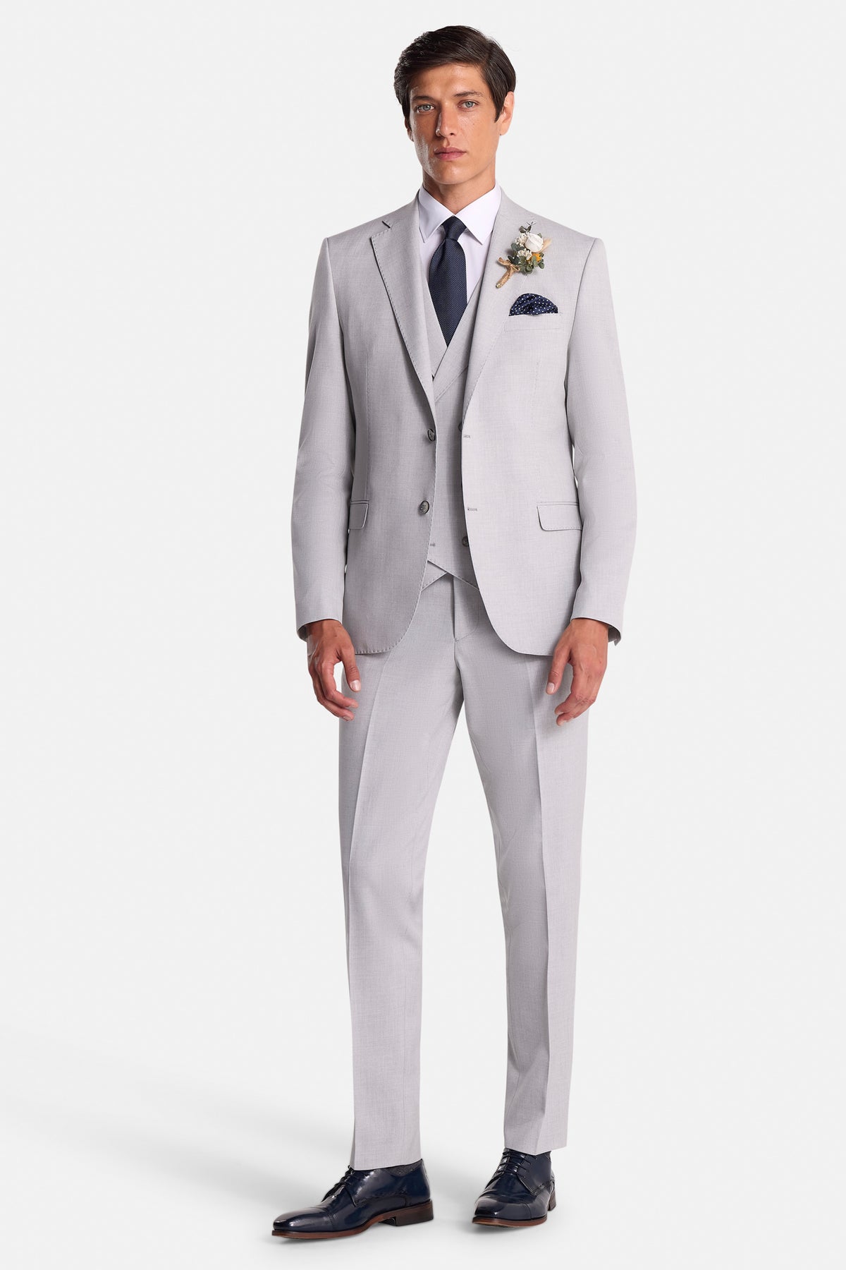 Albert Silver Wedding Suit 