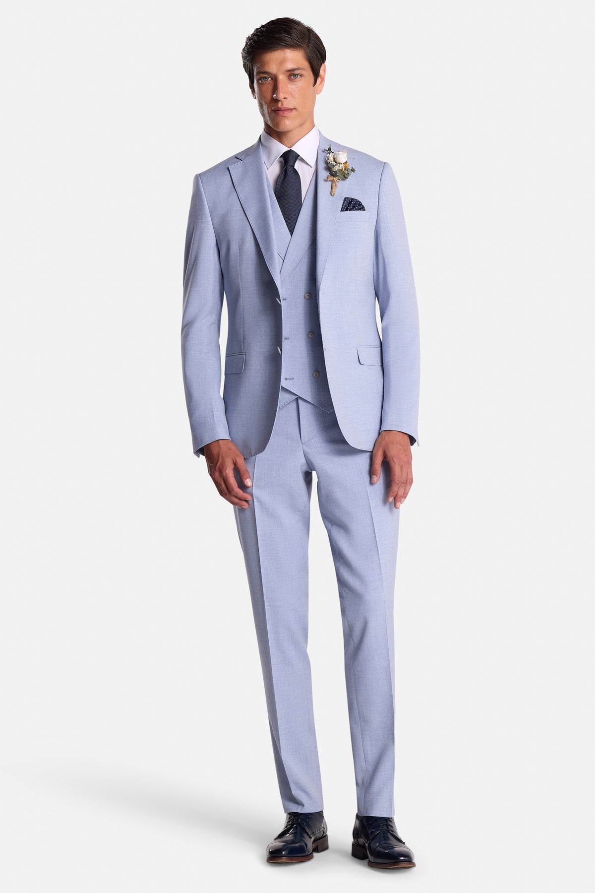 Albert Sky 3 Piece Suit 
