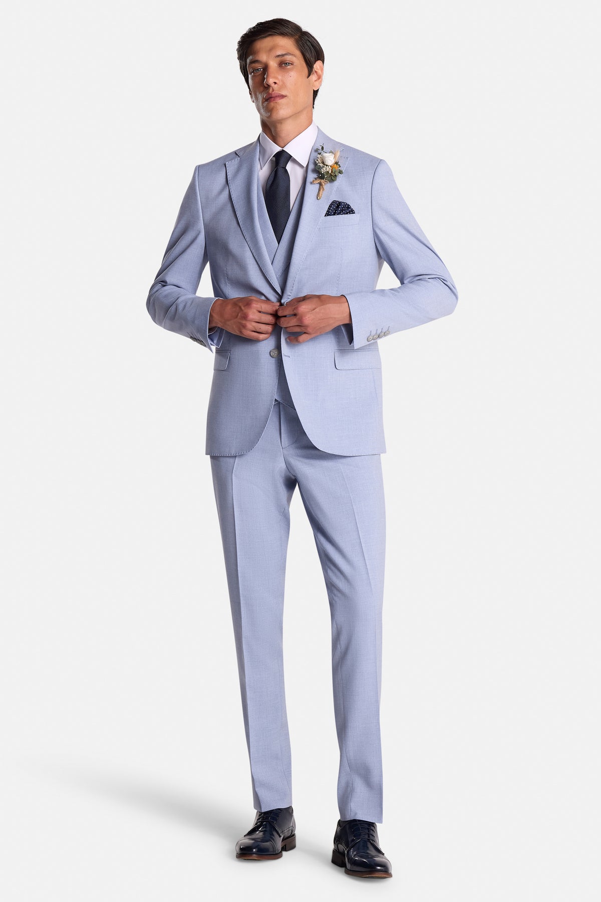 Albert Sky 3 Piece Suit 