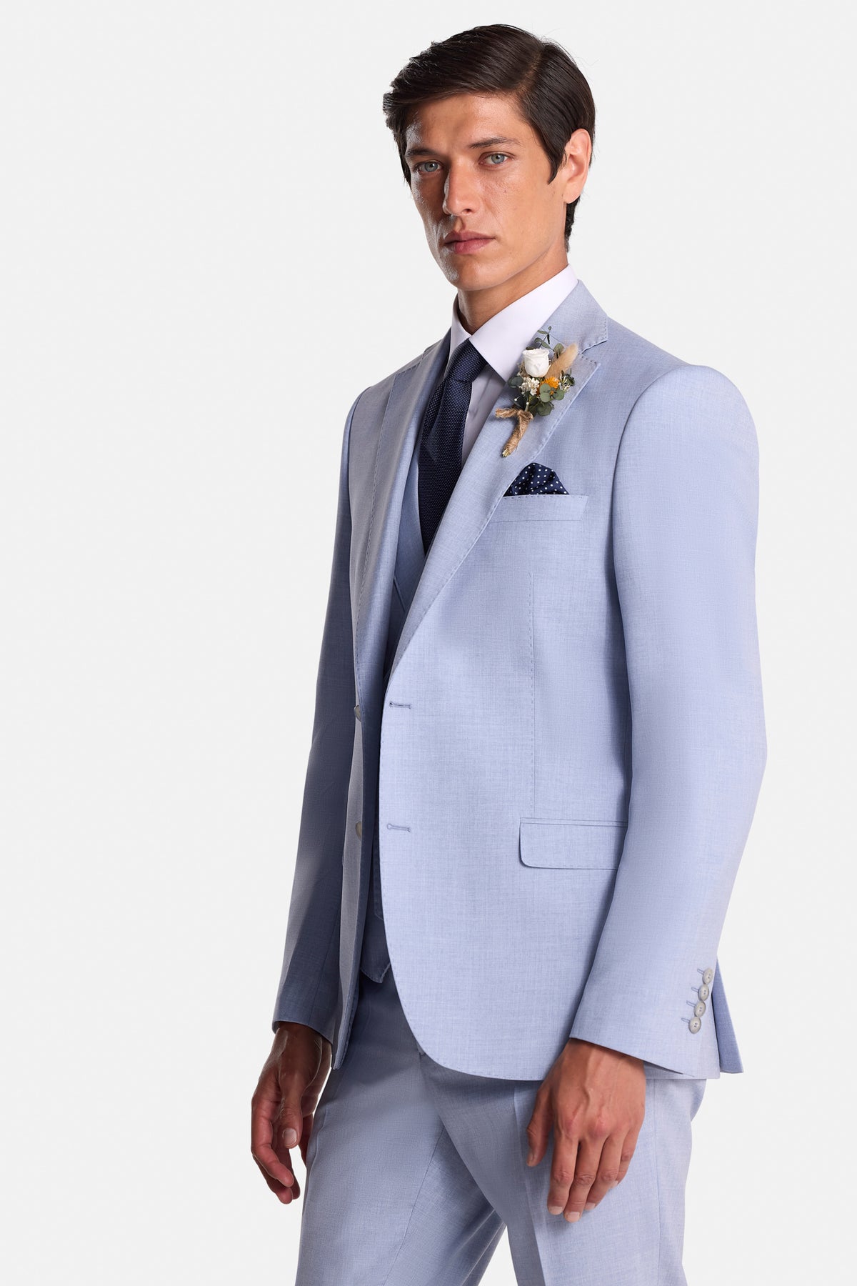 Albert Sky 3 Piece Suit 