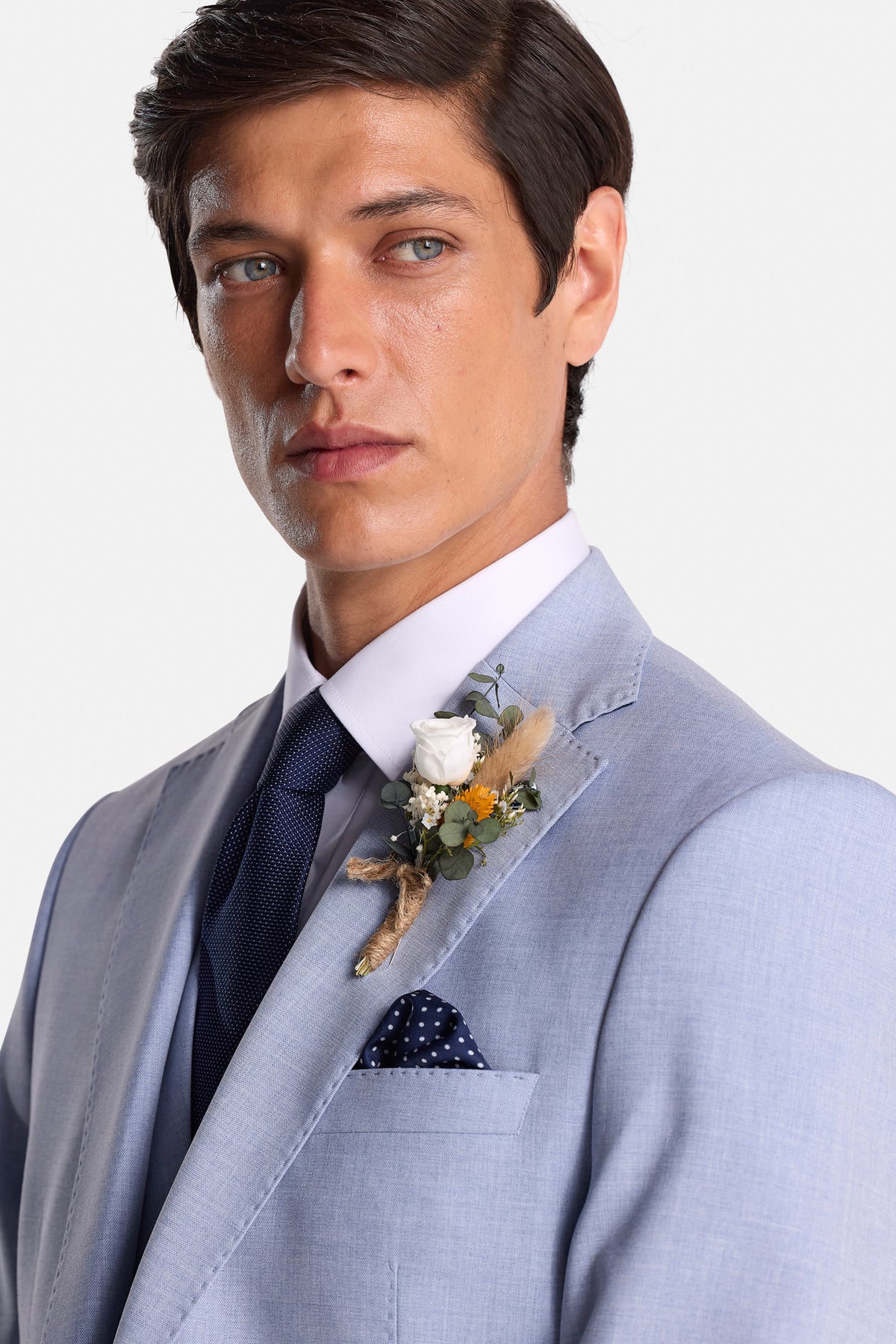 Albert Sky 3 Piece Suit 