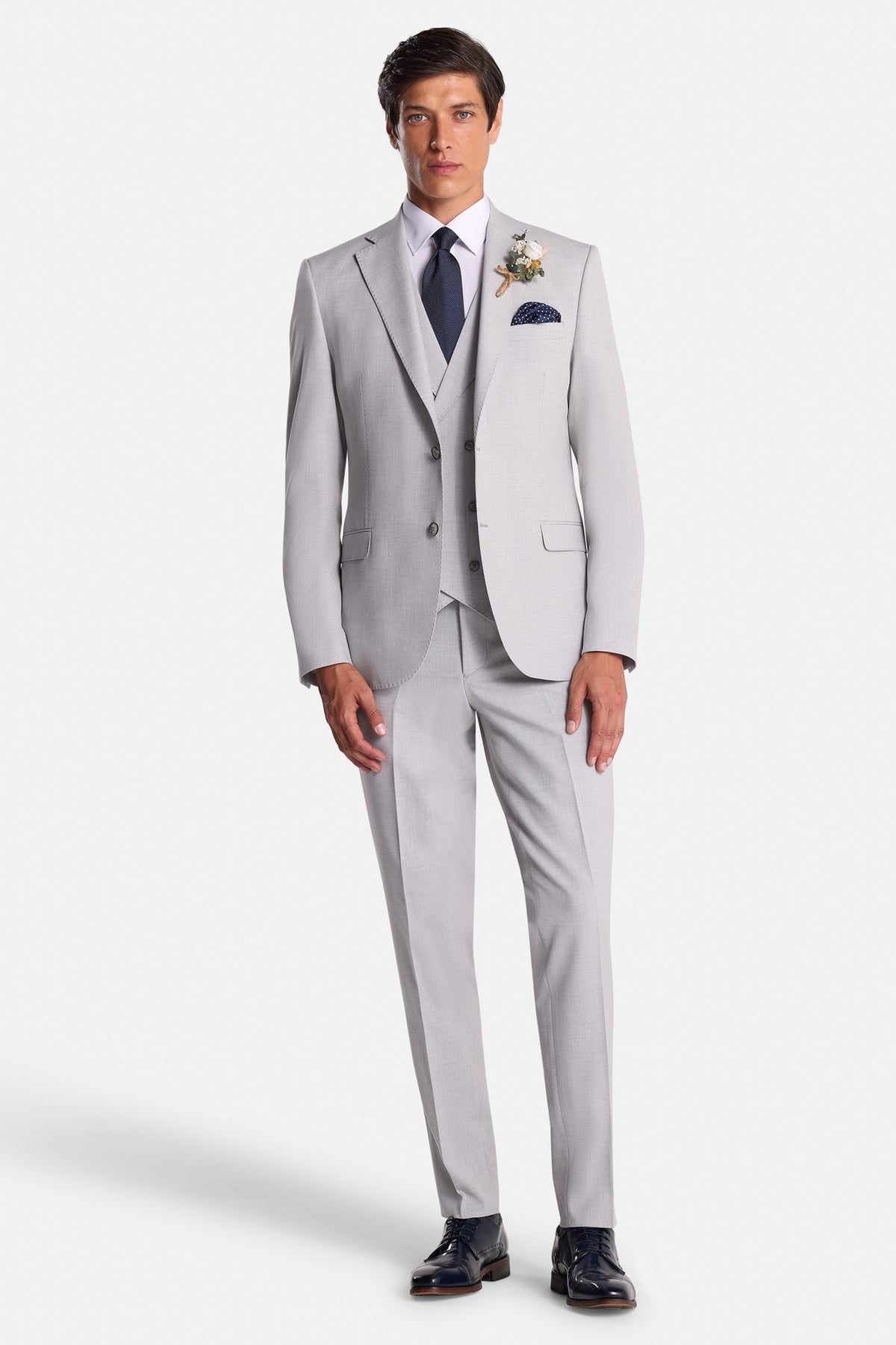 Albert Silver Wedding Suit 