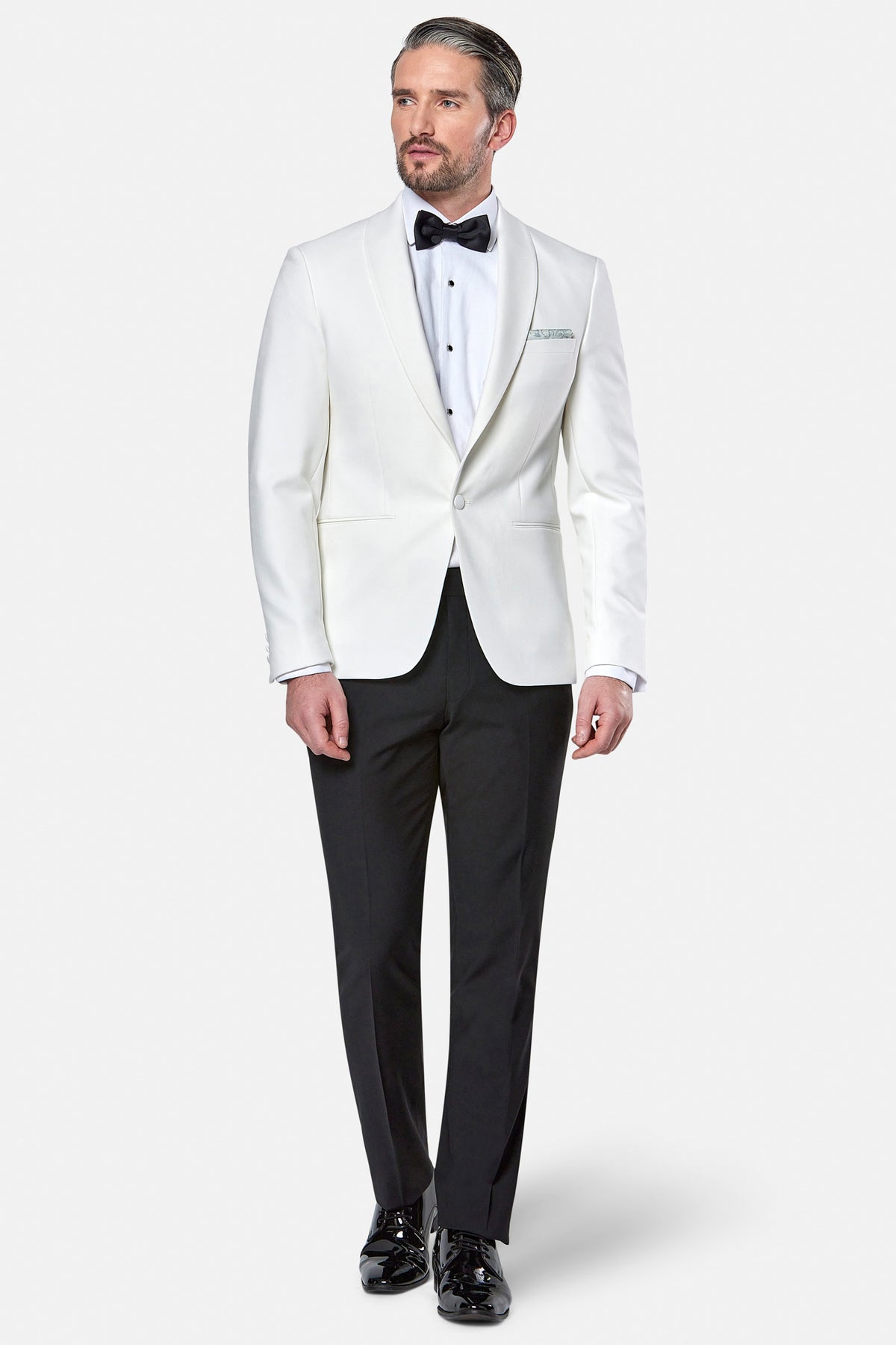 Herbie Frogg White Shawl Tuxedo Jacket 