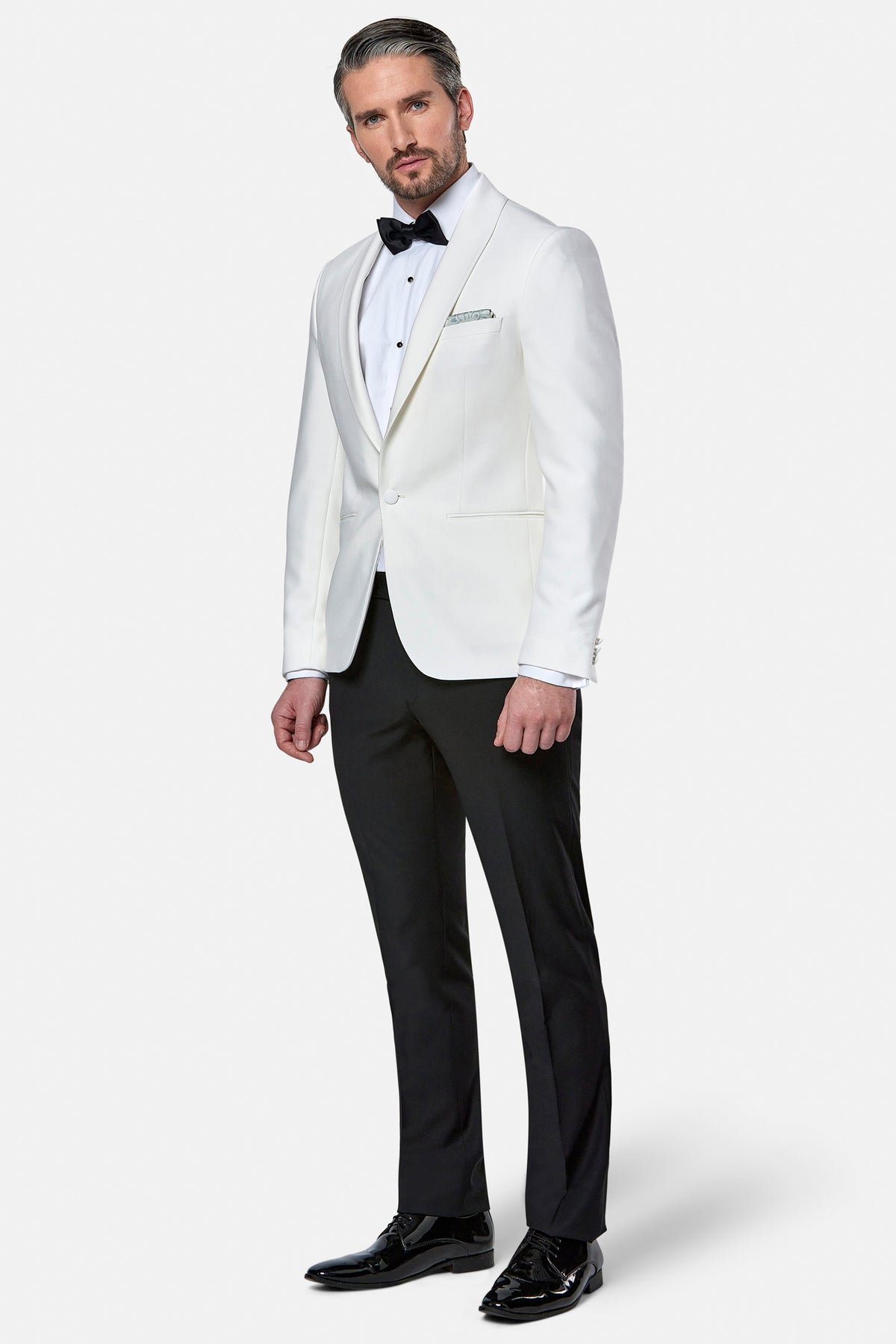 Herbie Frogg White Shawl Tuxedo Jacket 