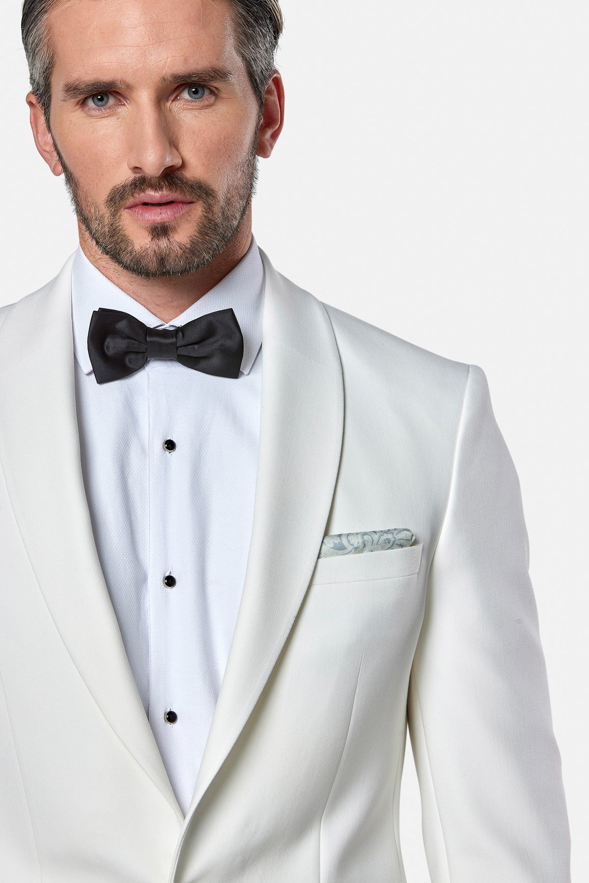 Herbie Frogg White Shawl Tuxedo Jacket 