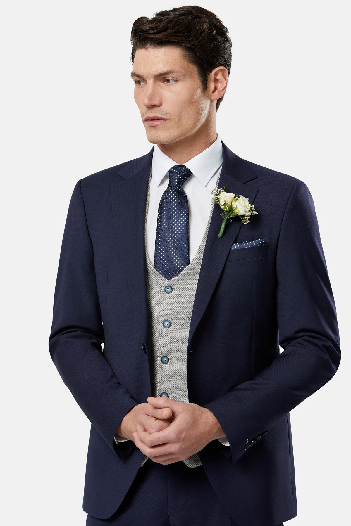 Harold Beige Waistcoat By Benetti Menswear 