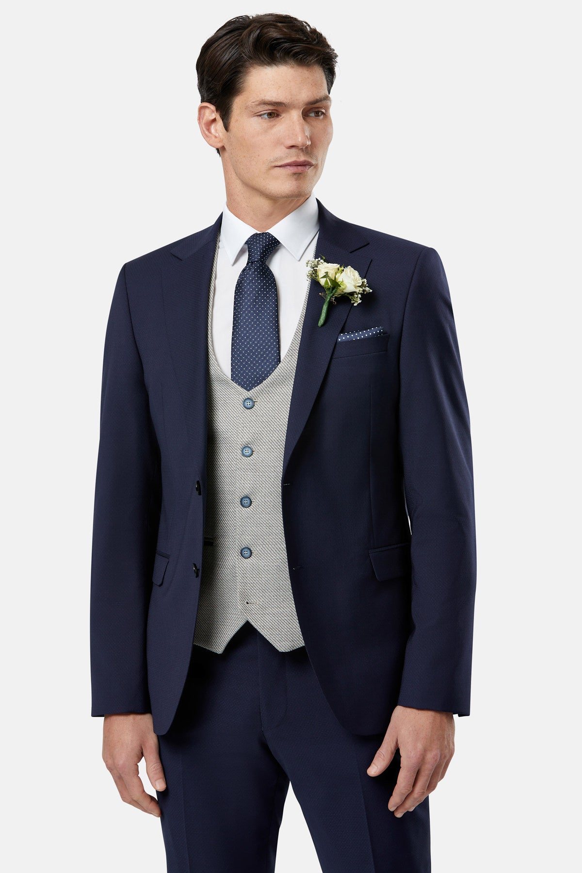 Harold Beige Waistcoat By Benetti Menswear 