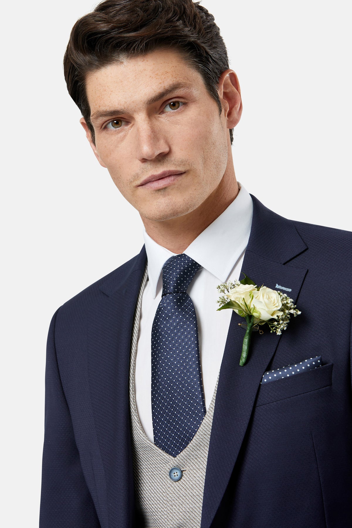 Harold Beige Waistcoat By Benetti Menswear 