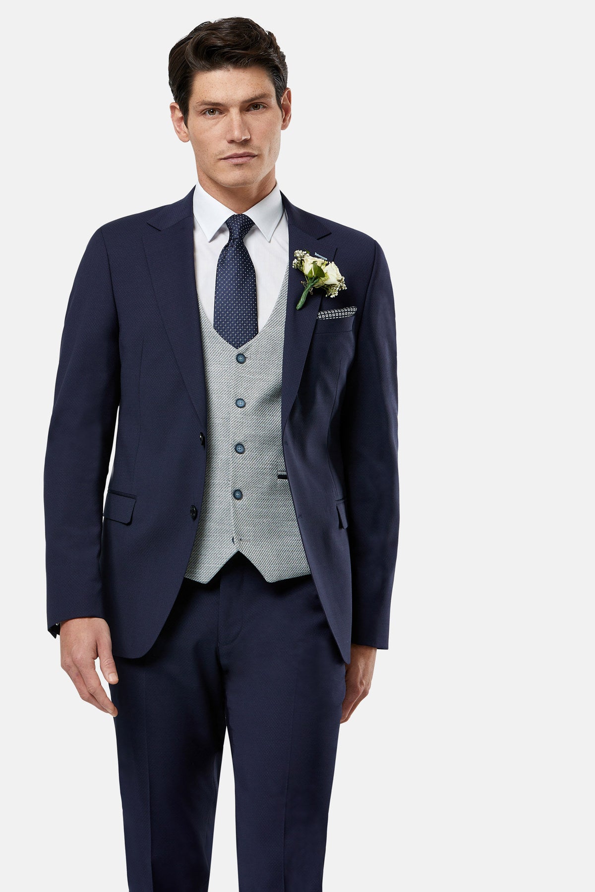 Harold Silver Waistcoat 