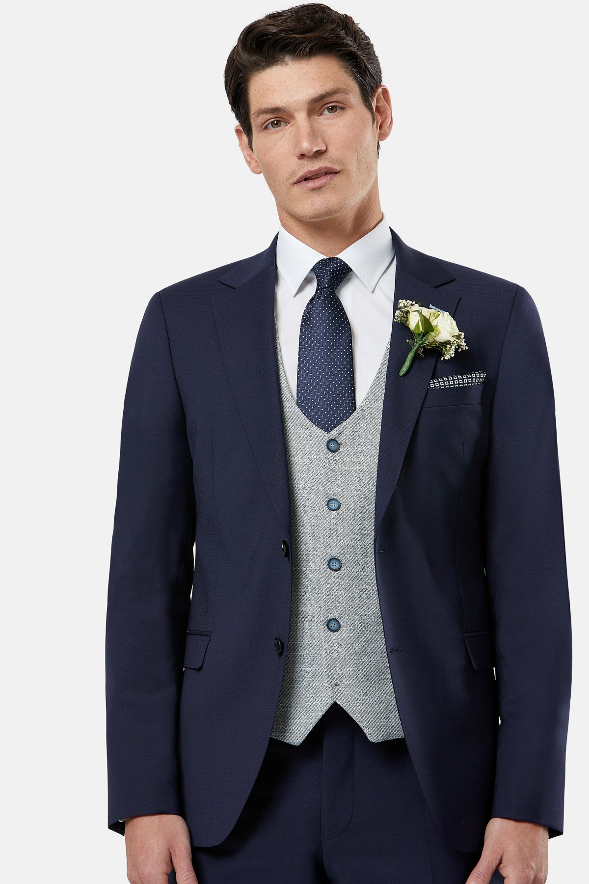 Harold Silver Waistcoat 