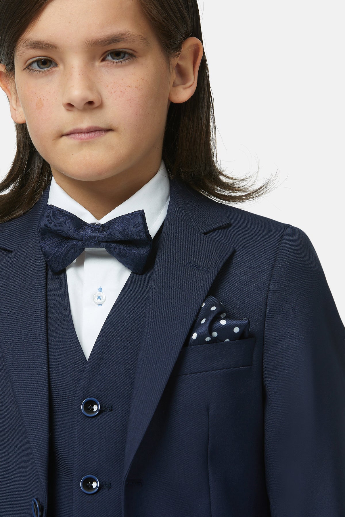 James Navy 3 Piece Boys Suit 