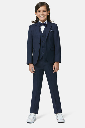 James Navy 3 Piece Boys Suit 