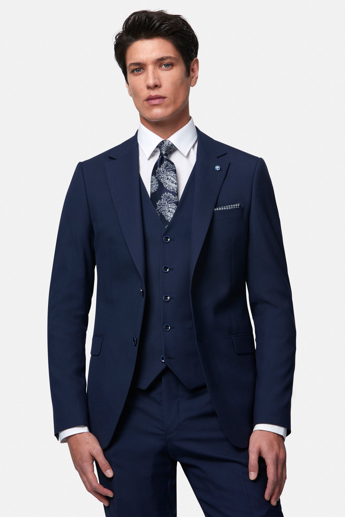 James Navy 3PC Suit By Benetti Menswear 