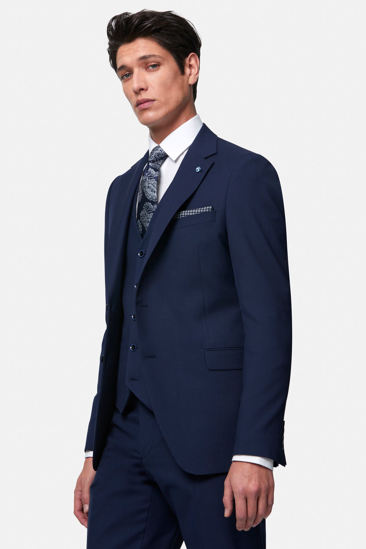James Navy 3PC Suit By Benetti Menswear 