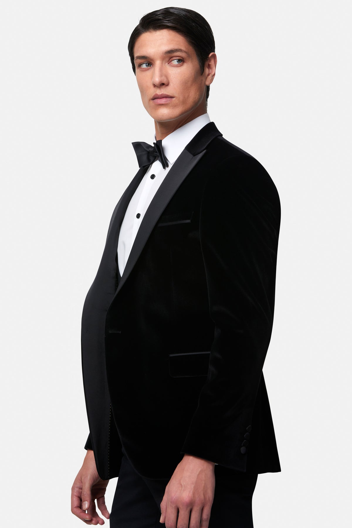 Jasper Black Velvet Jacket By Benetti Menswear 