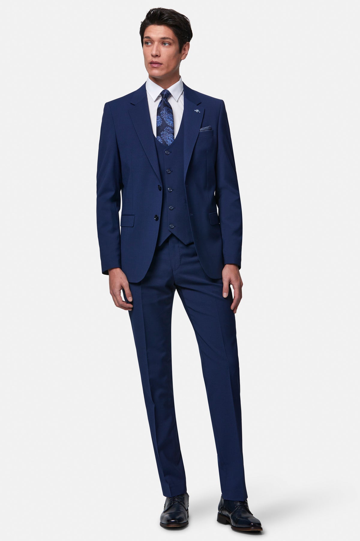 Peter Petrol Suit By Benetti Menswear 