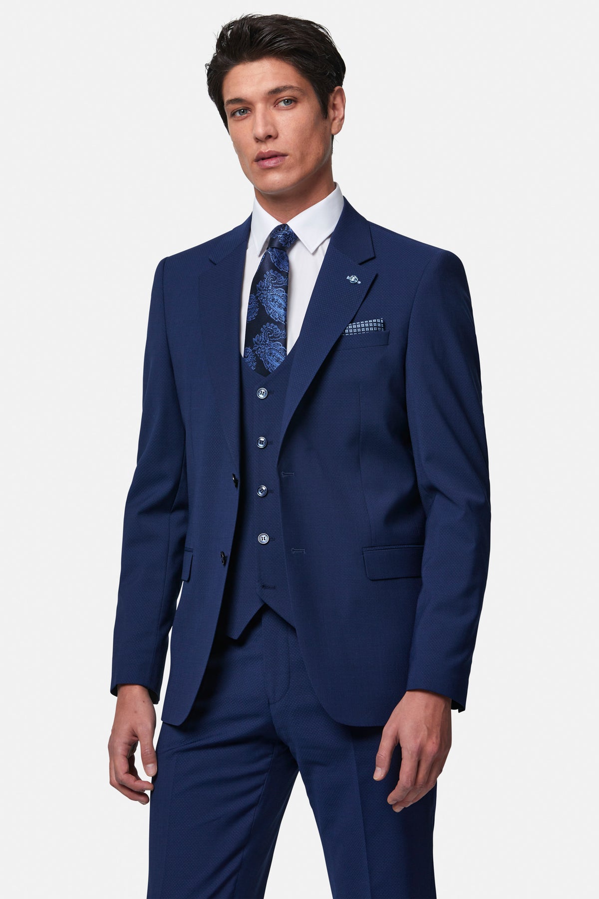 Peter Petrol Suit By Benetti Menswear 