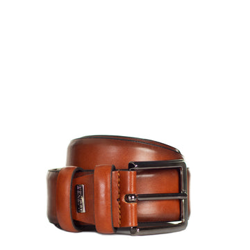 Tan Leather Benetti Menswear Belt 
