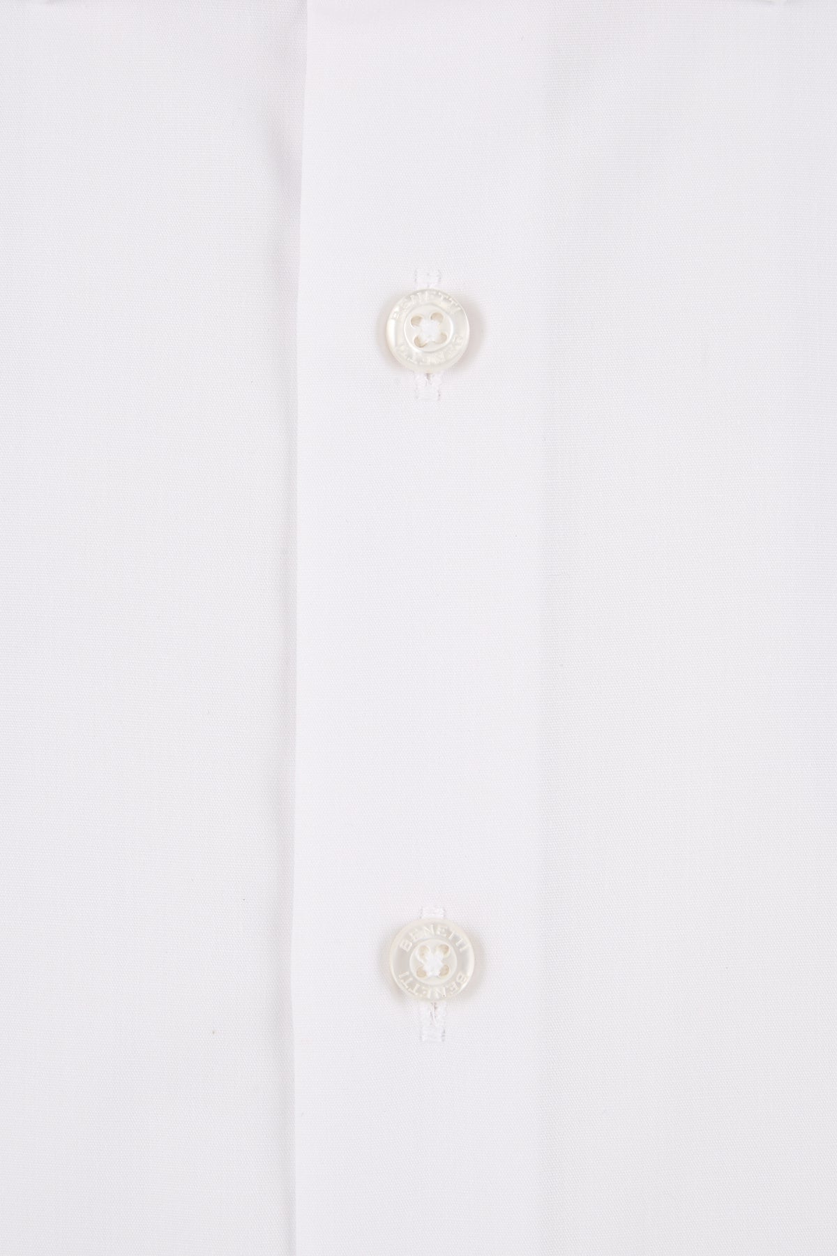 Tapered White Benetti Double Cuff Shirt