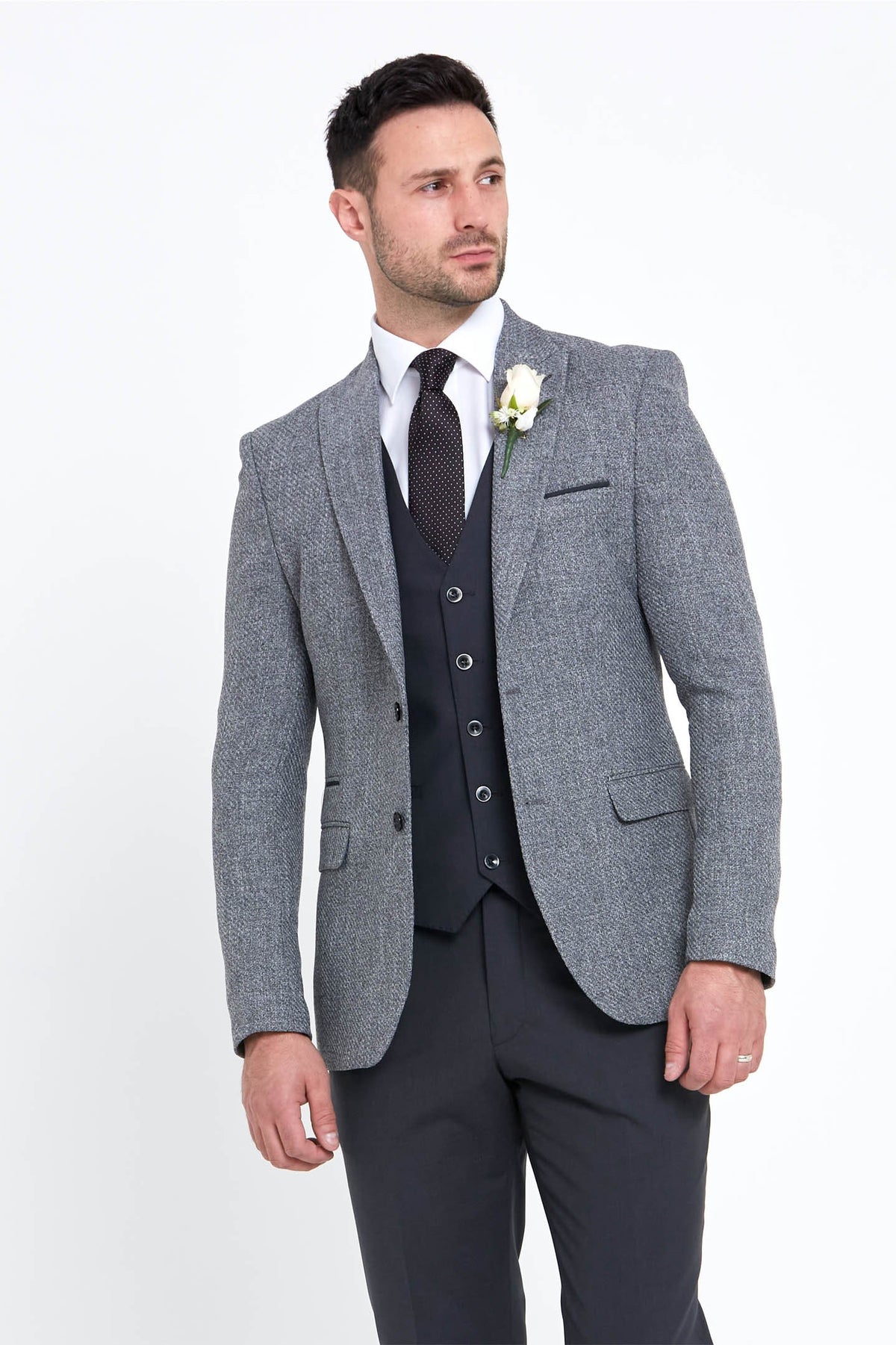 Benetti Simon Grey Wedding Suit 
